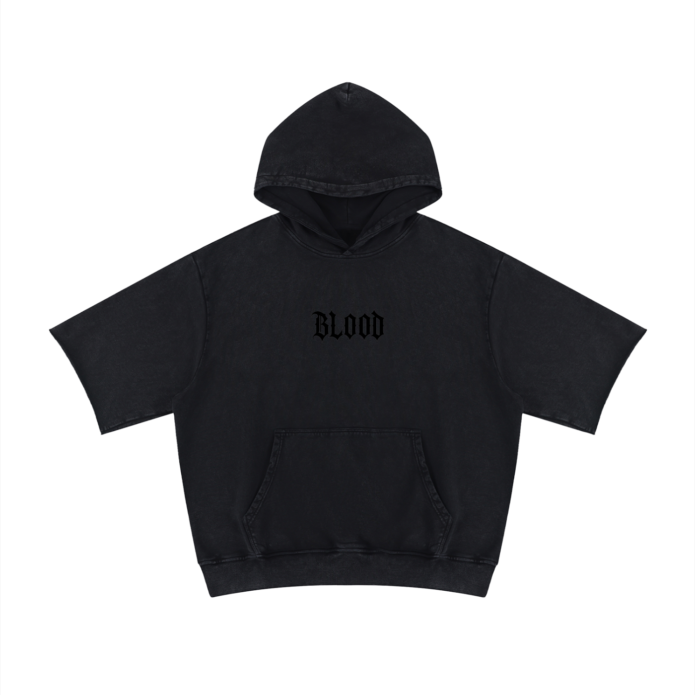 Creed-sensed blood short sleeve hoodie