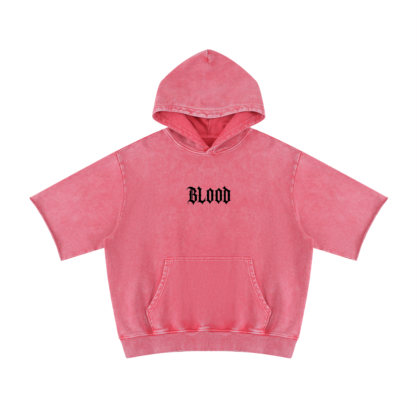 Creed-sensed blood short sleeve hoodie