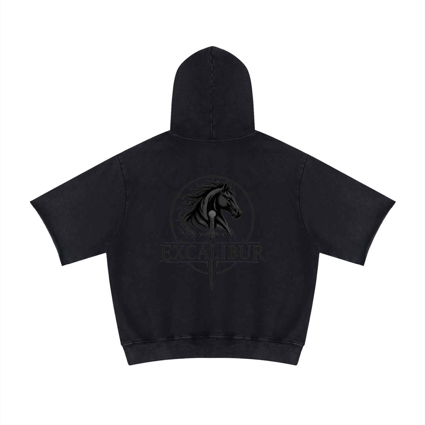 Creed-sensed blood short sleeve hoodie