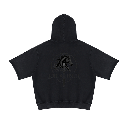 Creed-sensed blood short sleeve hoodie
