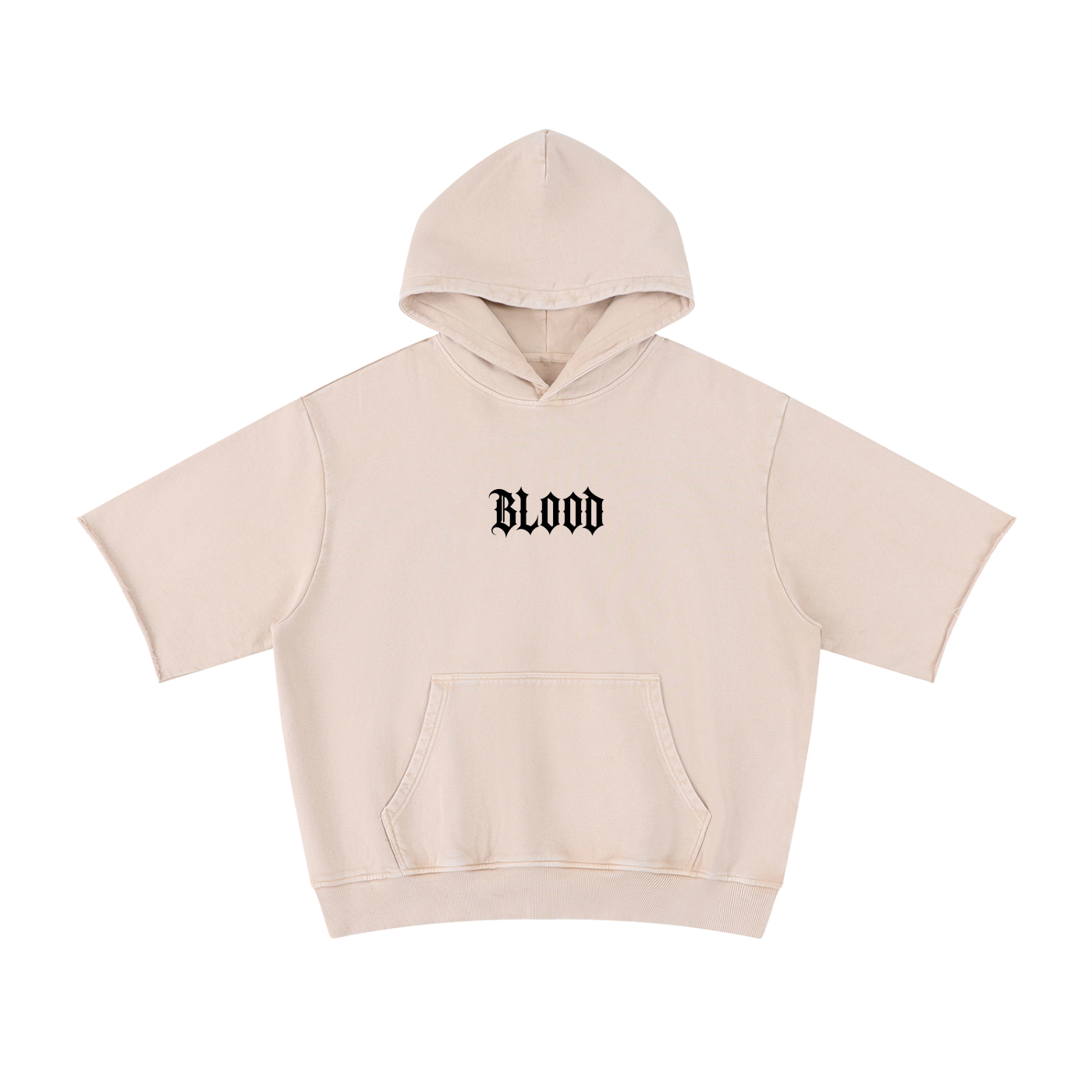 Creed-sensed blood short sleeve hoodie